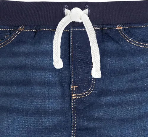 Vista 3 de Gerber Jeans ajustados de mezclilla elásticos con cintura acanalada para bebé