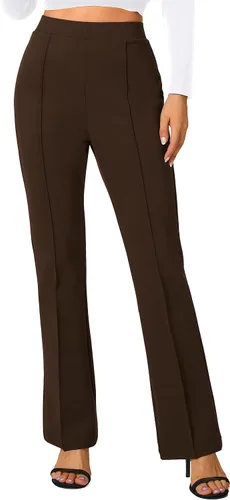 Vista 20 de Urban CoCo Pantalones de trabajo elásticos con corte de bota, pantalones de yoga pequeños para oficina casual