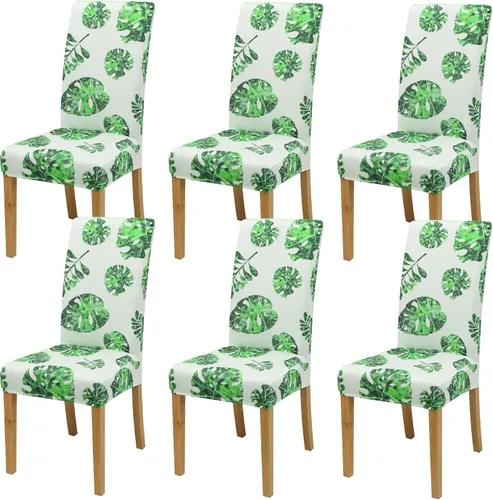 Vista 129 de Fundas para Sillas de Comedor, Juego de Fundas para Sillas de Comedor de 4 Piezas, Fundas Elásticas para Sillas de Cocina, Fundas para Sillas