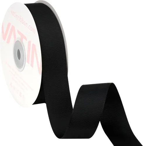 Vista 35 de VATIN Cinta de Grogrén Negra, 1-1/2" x 50 Yardas Continuas, Cinta de Grogrén de Poliéster Negra, Usar para Lazos de Bricolaje, Accesorios