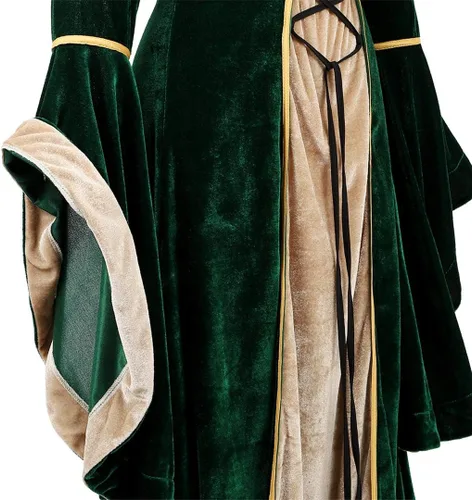 Vista 118 de Kranchungel - Vestidos renacentistas de estilo medieval/irlandés/campesino para mujer; disfraz de hada, para bailes