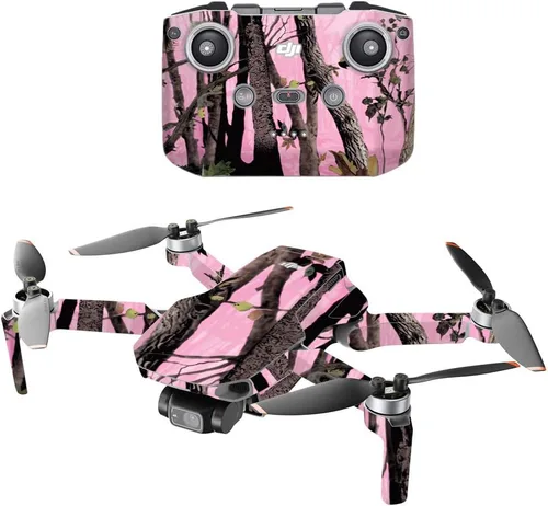 Vista 7 de MightySkins - Compatible con DJI Mini 2 Dron portátil - Artic Camo Funda protectora de vinilo duradera y única Fácil de aplicar, quitar