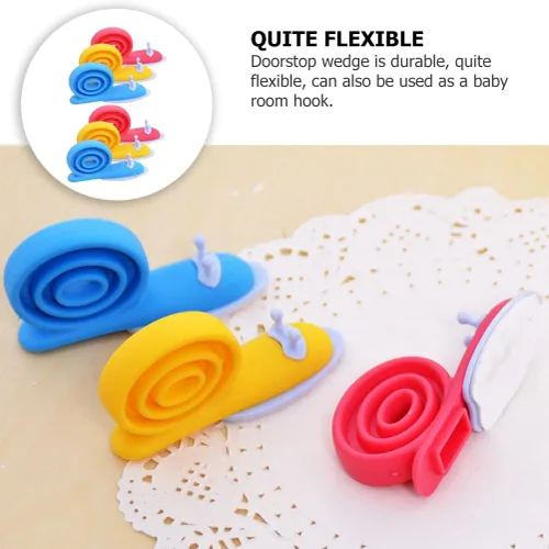 Vista 8 de TEHAUX Tope de puerta de 6 unidades de elastómero termoplástico (TPE) para puerta de animales, antideslizantes, clips decorativos para puerta