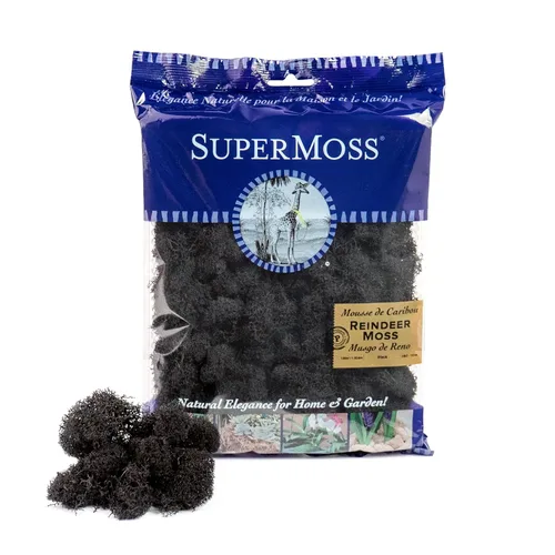 Vista 27 de SuperMoss 21786 Musgo de Reno Preservado Negro, Aprox. 3 lb Estuche a Granel
