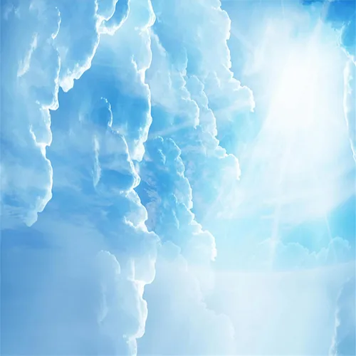 Vista 3 de Murales de pared 3D para techo, cielo azul y nubes blancas, papel tapiz panorámico extraíble, con ondas de nube, adecuado para decoración del hogar