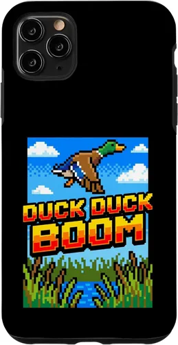 Vista 13 de Funny Duck Hunting Pixel Art Retro Gamer 8-Bit Arcade Boom Caso para iPhone 16