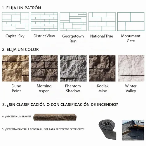 Vista 4 de Evolve Stone Georgetown Run DP - Chapa de piedra plana no clasificada (14.25 pies cuadrados por caja)