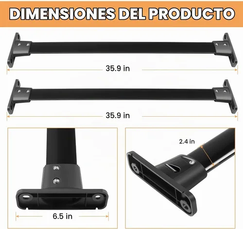 Vista 2 de Barras transversales para portaequipajes FINDAUTO para Nissan Pathfinder