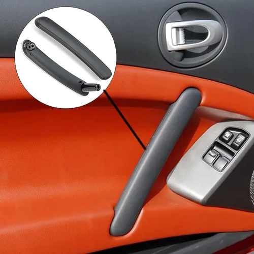 Vista 3 de par de manijas interiores para puerta para Mitsubishi Eclipse 2006 2007 2008 2009 2010 2011 2012, reemplaza 7221A069HA 7221A070HA, negro