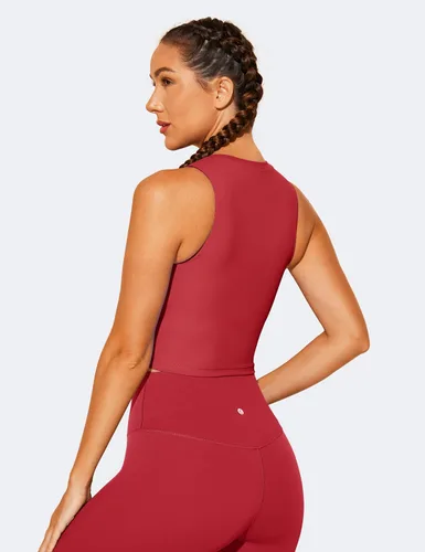 Vista 4 de Natural Feelings - Sujetadores deportivos sin mangas, con relleno extraíble, para mujer ombligueras para yoga, entrenamiento, correr