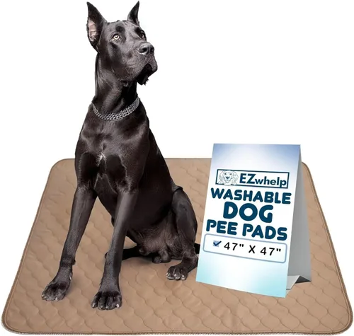 Vista 11 de EZwhelp Almohadillas reutilizables para orina de perro, almohadillas de entrenamiento impermeables para perros, lavables y sanitarias, esquinas