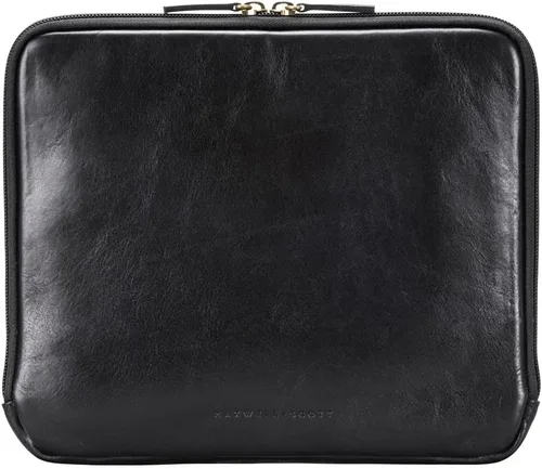 Vista 5 de Maxwell Scott - Funda de piel de lujo para tablet con cremallera de tres caras, hecha a mano con piel de grano completo, The Luzzi