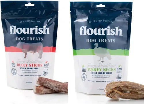 Vista 18 de Flourish Pets - Golosinas crudas liofilizadas para mascotas para perros (corazones de pollo, pequeño)