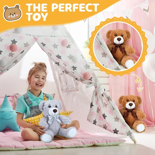 Vista 11 de Aoriher - 28 osos de peluche a granel de 13.7 pulgadas, estilo lindo