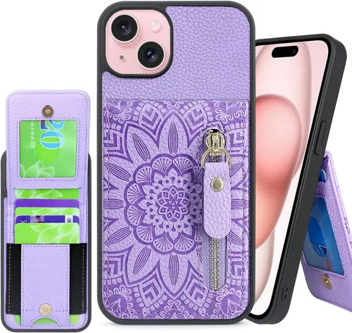 Vista 9 de Harryshell Funda compatible con iPhone 12 / iPhone 12 Pro con ranuras para tarjetas [capacidad para hasta 6 tarjetas] Función de atril, bolsillo