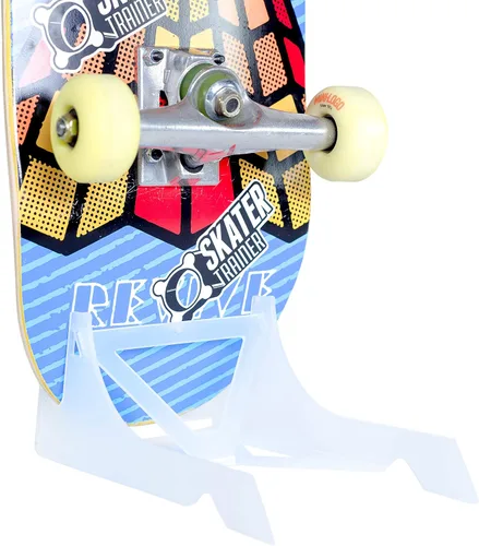 Vista 6 de Soporte para patineta Origami - Un soporte para patinaje por Skater Trainers - Almacena y exhibe - Mantén las tablas fuera de la pared - Una gran