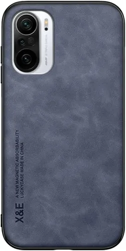 Vista 7 de Kepuch Funda de seda negra para Xiaomi 11i/11X Pro, Redmi K40/K40 Pro, Poco F3 - Magnético, Placa de metal incorporada