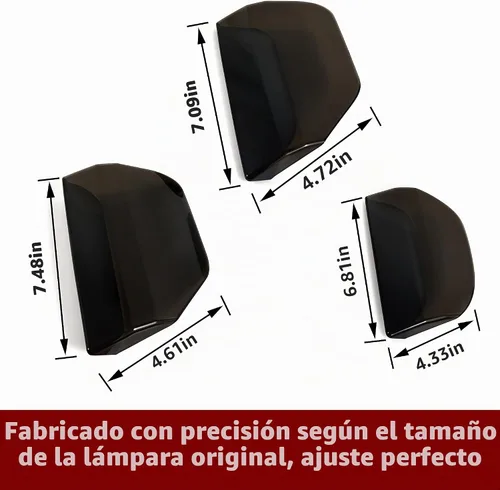 Vista 6 de Cubierta de luz trasera para Ford Mustang 2015-2017, cubiertas de lámpara de luz trasera, decoración para Ford Mustang accesorios 2015 2016 2017, 6