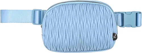 Vista 30 de C.C Bolsa de cintura para mujeres – Riñonera acolchada cruzada para el cuerpo con correa ajustable, idea de regalo de moda, Ajuste regular