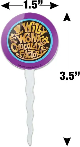 Vista 6 de Willy Wonka and the Chocolate Factory - Juego de 6 palillos para cupcakes