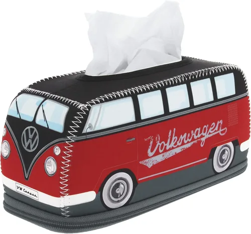 Vista 9 de BRISA VW Collection Volkswagen - Dispensador de neopreno para pañuelos de papel, pañuelos cosméticos o servilletas en diseño de autocaravana T1