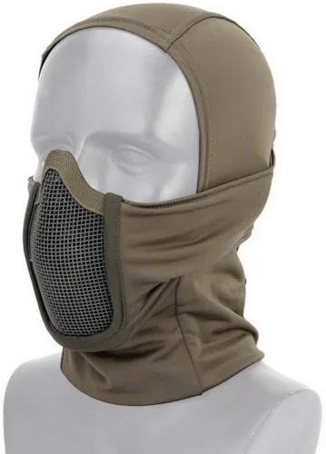 Vista 9 de Pasamontañas de malla con cubierta facial completa, antipolvo, resistente al viento, para paintball Airsoft