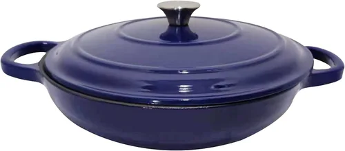 Vista 13 de Utensilios de cocina de hierro fundido esmaltado (Olla Mini 0,25 Qt., Glaciar)
