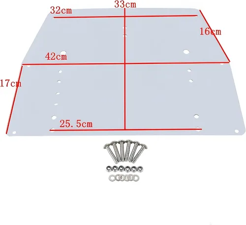 Vista 4 de Tour Pack - Placa base de maletero con refuerzo interior para Harley Davidson Touring Modelos FLT FLHT FLHTCU FLHRC Road King Street Glide Road