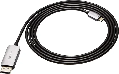 Vista 10 de Amazon Basics, Cable de aluminio USB-C a DisplayPort – 3 pies