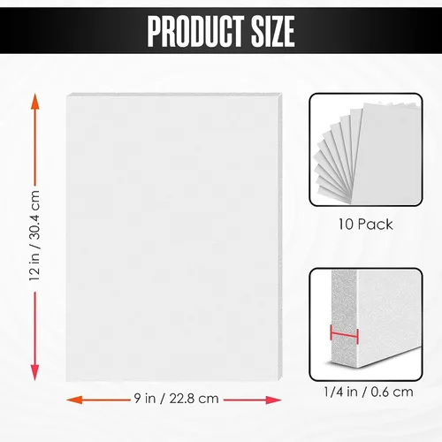 Vista 3 de Hojas de espuma EVA, espuma EVA, hojas de espuma, espuma para manualidades, 0.236 pulgadas, 10 unidades, hojas de espuma para manualidades, hojas
