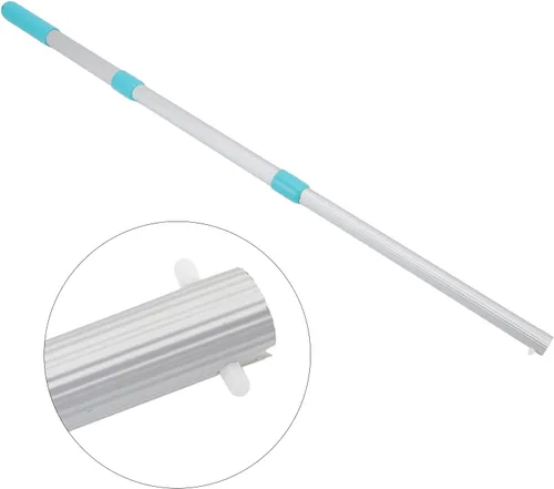 Vista 8 de TOPINCN Poste telescópico para piscina, poste telescópico de aluminio profesional ABS, 3 secciones, mango de red de piscina para redes