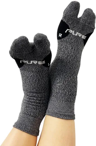 Vista 2 de Pure Athlete Calcetines de alivio de juanetes – Calcetines correctores de juanetes hasta el tobillo para hombres y mujeres, diseño de punta dividida