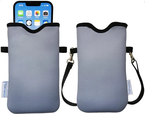 Vista 43 de Tainada Funda Estuche Bolsa de Neopreno para Teléfono para Hombres y Mujeres con Correa Cruzada/Cordón para el Cuello para iPhone 17/16/15 Pro Max