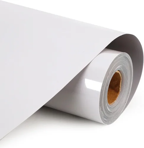 Vista 17 de HTVVETUR Vinilo de Transferencia de Calor Blanco - Rollos HTV de 12" x 9 pies para Camisas, Vinilo Termoadhesivo para Cameo - Fácil de Cortar