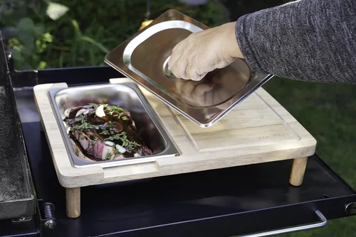 Vista 8 de RAZOR Tabla de cortar multiusos con almacenamiento de alimentos cubierto