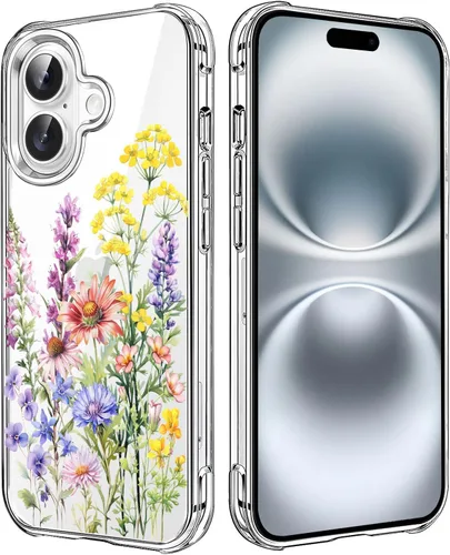 Vista 61 de Funda transparente de girasol compatible con iPhone SE 2022 SE 2020 7 8, funda trasera floral para niñas y mujeres, funda protectora transparente