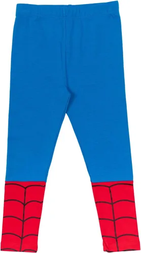 Vista 4 de Marvel Avengers Spider-Man Spider-Gwen Captain America Girls Cosplay T-Shirt and Leggings Toddler to Little Kid