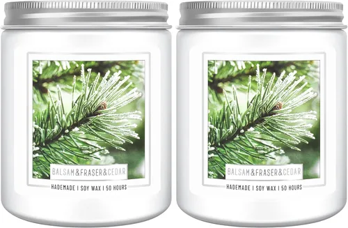 Vista 24 de Homsolver Vela perfumada de canela de manzana de 7 onzas, vela navideña para otoño, invierno y Navidad para el hogar, mezcla de cera de soja de coco