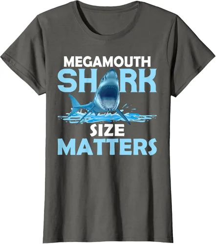 Vista 8 de Mega Shark Size Matter Camiseta Fun Shark Puns, Negro