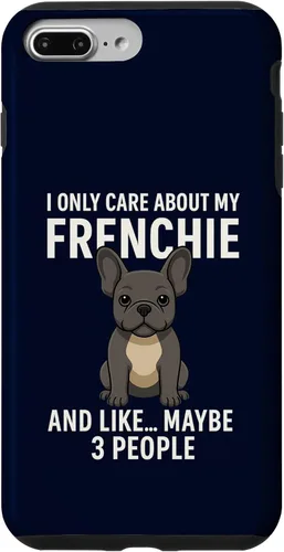 Vista 12 de I Care About My Frenchie & 3 People French Bulldog Owner Case for iPhone XR