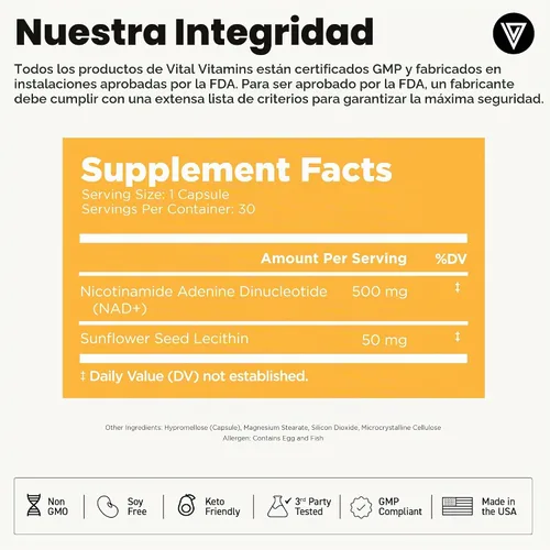 Vista 9 de Vital Vitamins Complejo de colágeno múltiple Plus + suplemento NAD+