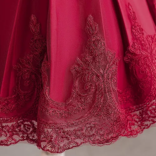 Vista 6 de NNJXD - Vestido de princesa de tul con flores, para usar en bodas, para niñas pequeñas y bebés