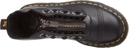 Vista 5 de Dr. Martens Botas de plataforma de piel Sinclair de 8 ojales para mujer