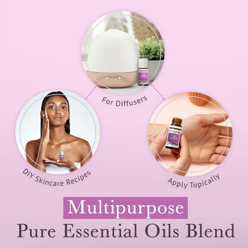 Vista 4 de Pranarom - Mezcla de aceites esenciales Claridad para la piel (0.2 fl oz) - Lavanda, árbol de té, tomillo, romero, niaouli, manzanilla y helicriso