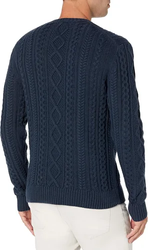Vista 4 de Suéter de manga larga para hombre Tienda Essentials, 100% algodón, cuello redondo