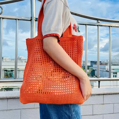 Vista 4 de Bolso Hobo de ganchillo para mujer, estilo casa de campo de hadas Y2K, bolsa de playa bonita