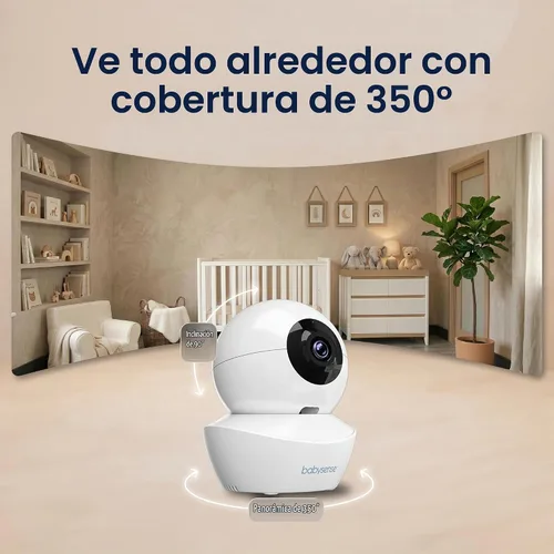 Vista 4 de Babysense Cámara complementaria de repuesto para monitor de bebé HDS2, solo funciona con monitores HDS2, requiere unidad principal HDS2