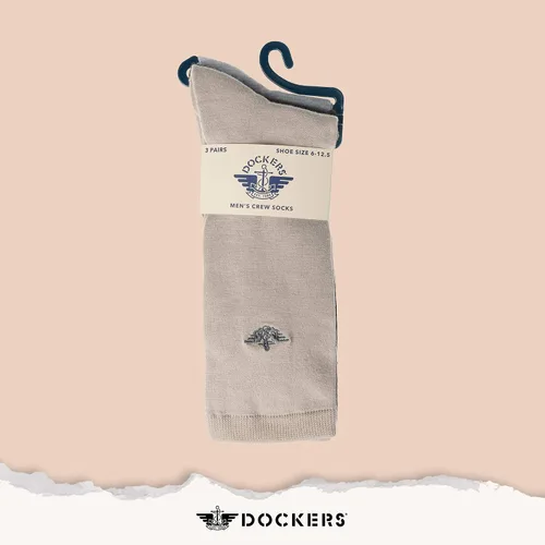 Vista 3 de Dockers Men's Performance Socks - 3-Pairs and 6-Pairs Athletic and Dress Crew Socks for Men