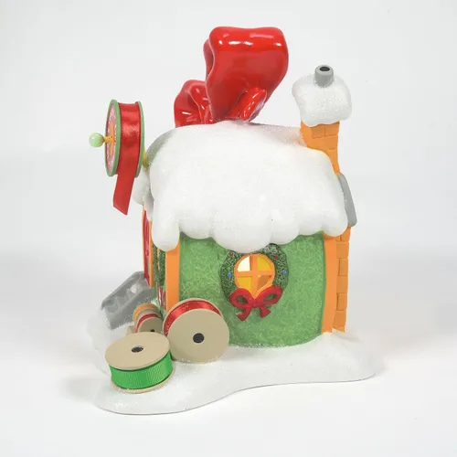 Vista 5 de Department 56 Dr. Seuss Grinch Village Every Who's Ribbon and Bows - Edificio iluminado, 6.93 pulgadas, multicolor