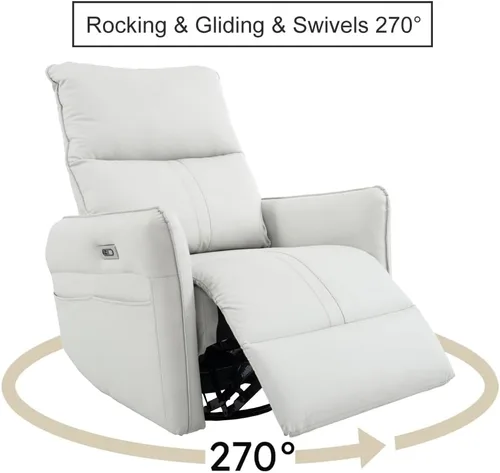 Vista 5 de Silla reclinable giratoria de 270°